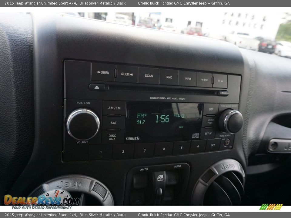 2015 Jeep Wrangler Unlimited Sport 4x4 Billet Silver Metallic / Black Photo #6