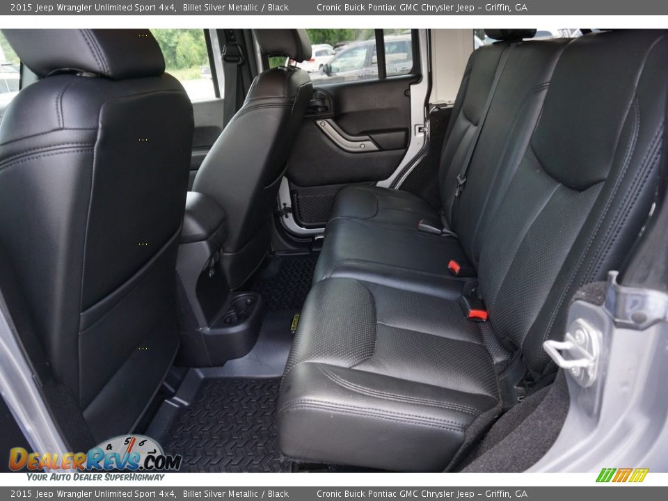 2015 Jeep Wrangler Unlimited Sport 4x4 Billet Silver Metallic / Black Photo #14