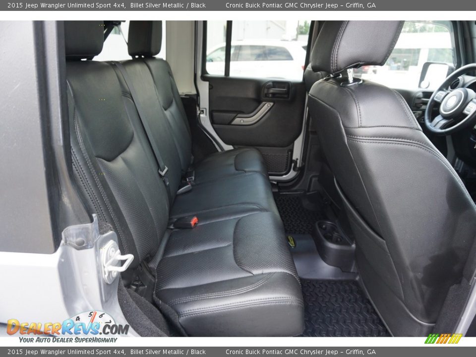 2015 Jeep Wrangler Unlimited Sport 4x4 Billet Silver Metallic / Black Photo #16