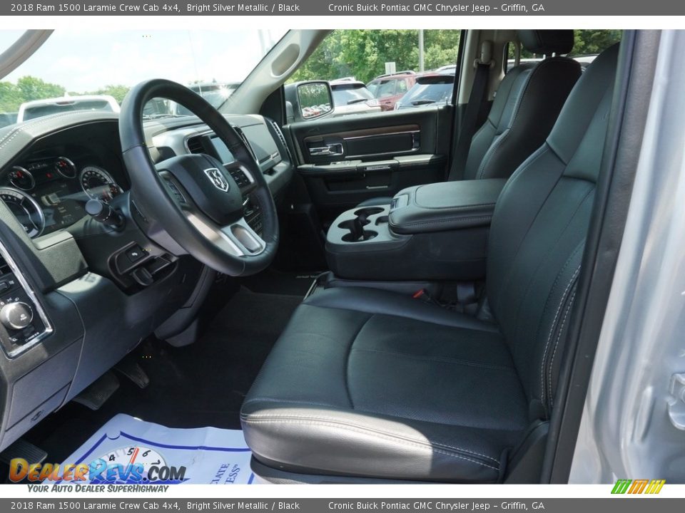 2018 Ram 1500 Laramie Crew Cab 4x4 Bright Silver Metallic / Black Photo #4