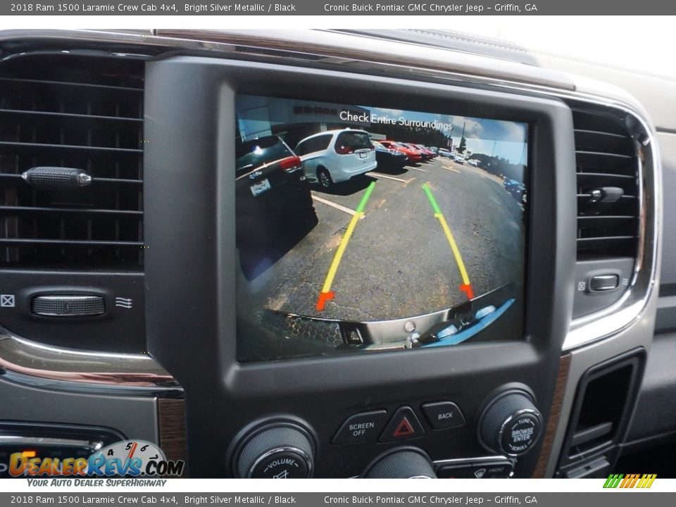 2018 Ram 1500 Laramie Crew Cab 4x4 Bright Silver Metallic / Black Photo #7