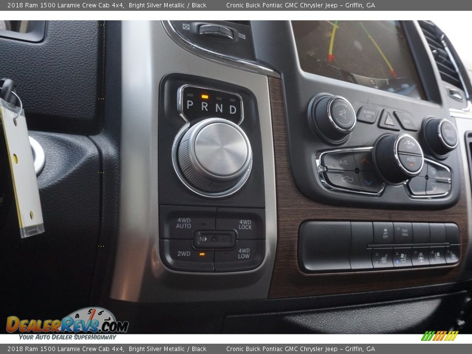 2018 Ram 1500 Laramie Crew Cab 4x4 Bright Silver Metallic / Black Photo #8