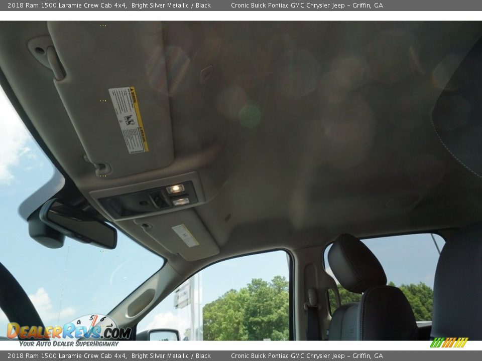 2018 Ram 1500 Laramie Crew Cab 4x4 Bright Silver Metallic / Black Photo #9
