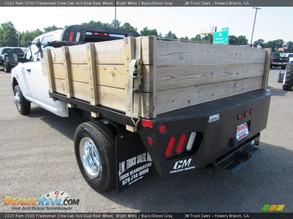2015 Ram 3500 Tradesman Crew Cab 4x4 Dual Rear Wheel Bright White / Black/Diesel Gray Photo #3