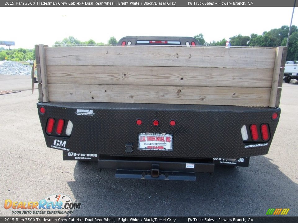2015 Ram 3500 Tradesman Crew Cab 4x4 Dual Rear Wheel Bright White / Black/Diesel Gray Photo #10