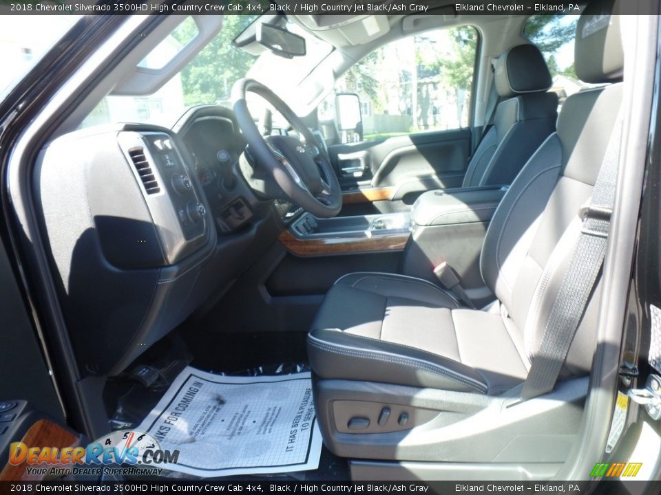 2018 Chevrolet Silverado 3500HD High Country Crew Cab 4x4 Black / High Country Jet Black/Ash Gray Photo #19