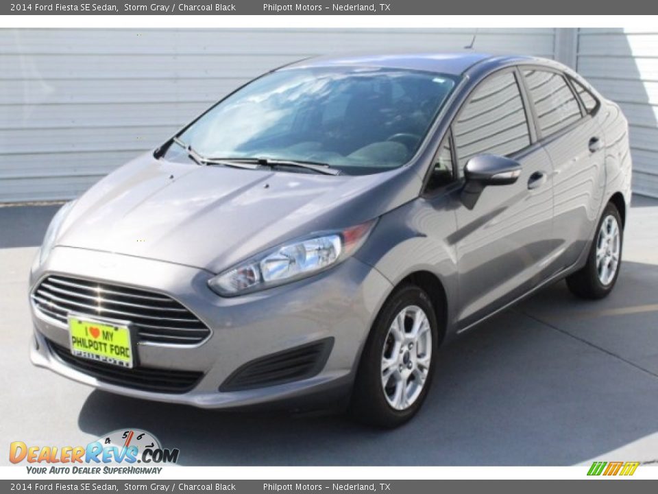 2014 Ford Fiesta SE Sedan Storm Gray / Charcoal Black Photo #3