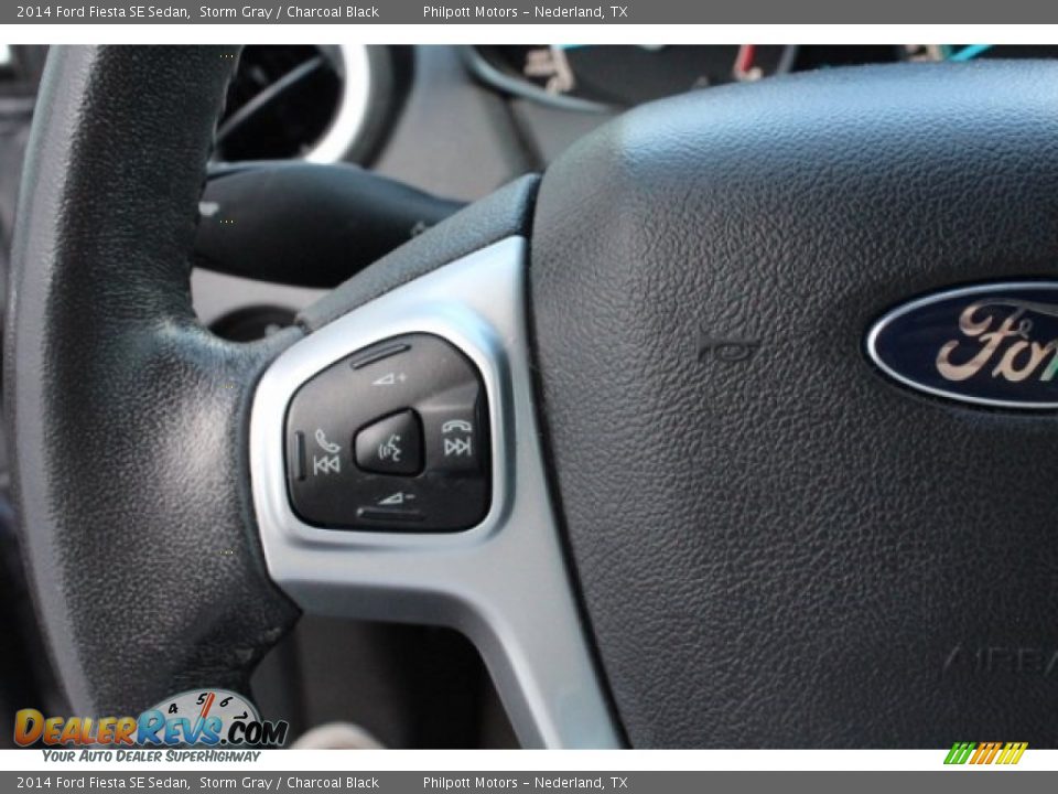2014 Ford Fiesta SE Sedan Storm Gray / Charcoal Black Photo #20