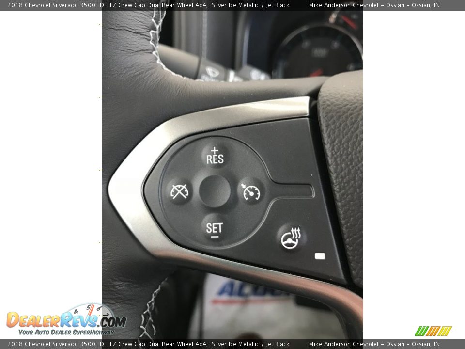 2018 Chevrolet Silverado 3500HD LTZ Crew Cab Dual Rear Wheel 4x4 Silver Ice Metallic / Jet Black Photo #20