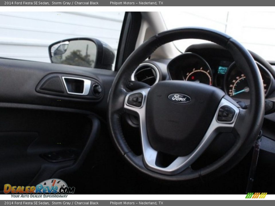 2014 Ford Fiesta SE Sedan Storm Gray / Charcoal Black Photo #27