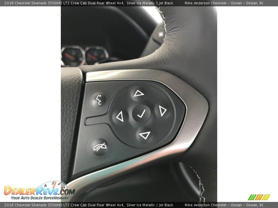 2018 Chevrolet Silverado 3500HD LTZ Crew Cab Dual Rear Wheel 4x4 Silver Ice Metallic / Jet Black Photo #21