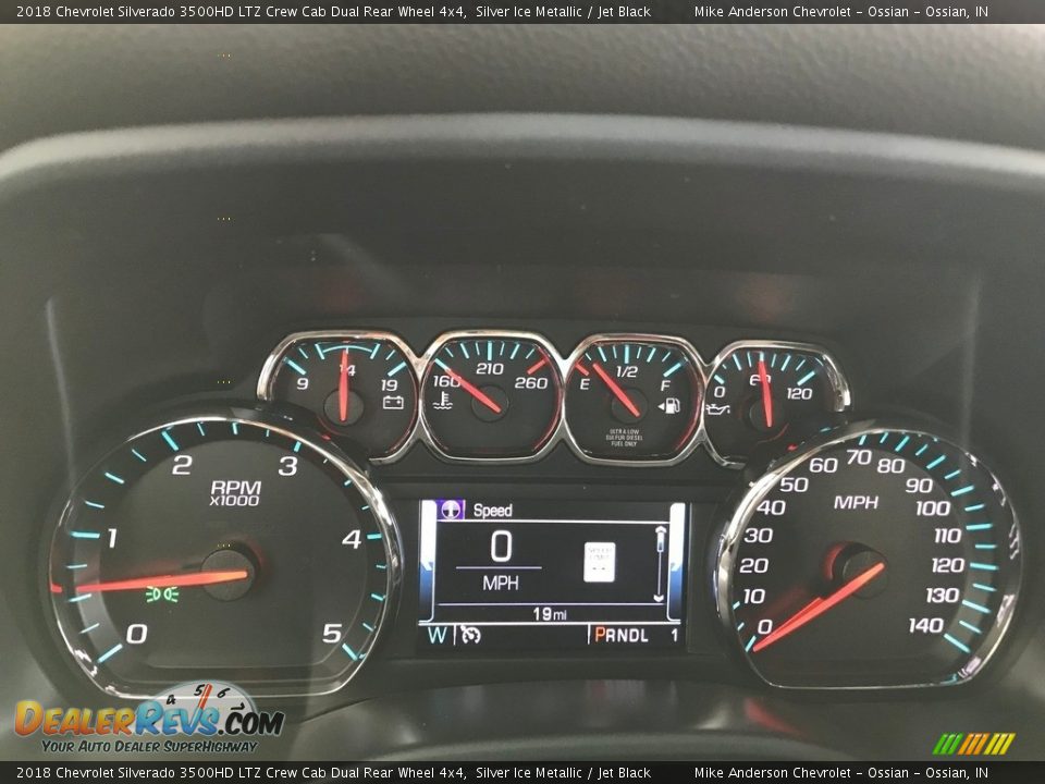 2018 Chevrolet Silverado 3500HD LTZ Crew Cab Dual Rear Wheel 4x4 Silver Ice Metallic / Jet Black Photo #26