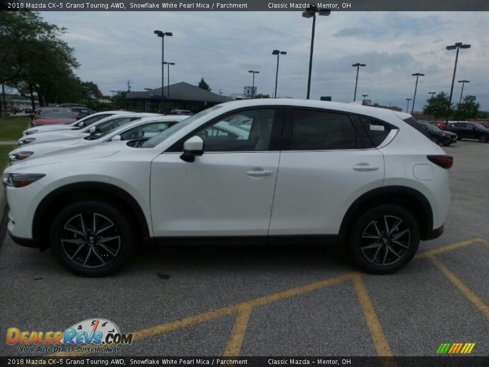 2018 Mazda CX-5 Grand Touring AWD Snowflake White Pearl Mica / Parchment Photo #2