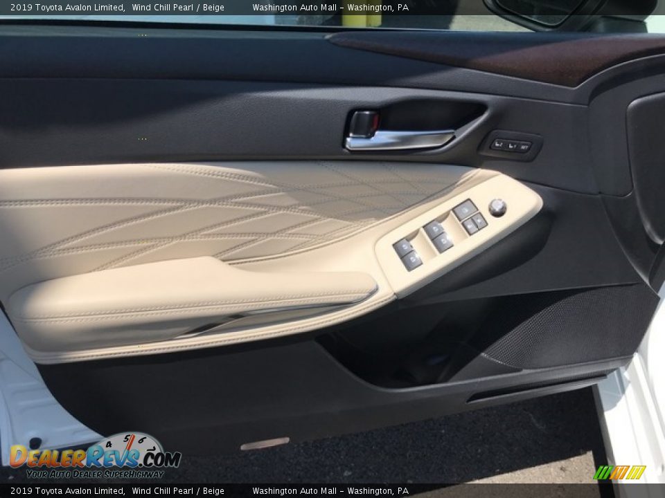 2019 Toyota Avalon Limited Wind Chill Pearl / Beige Photo #8
