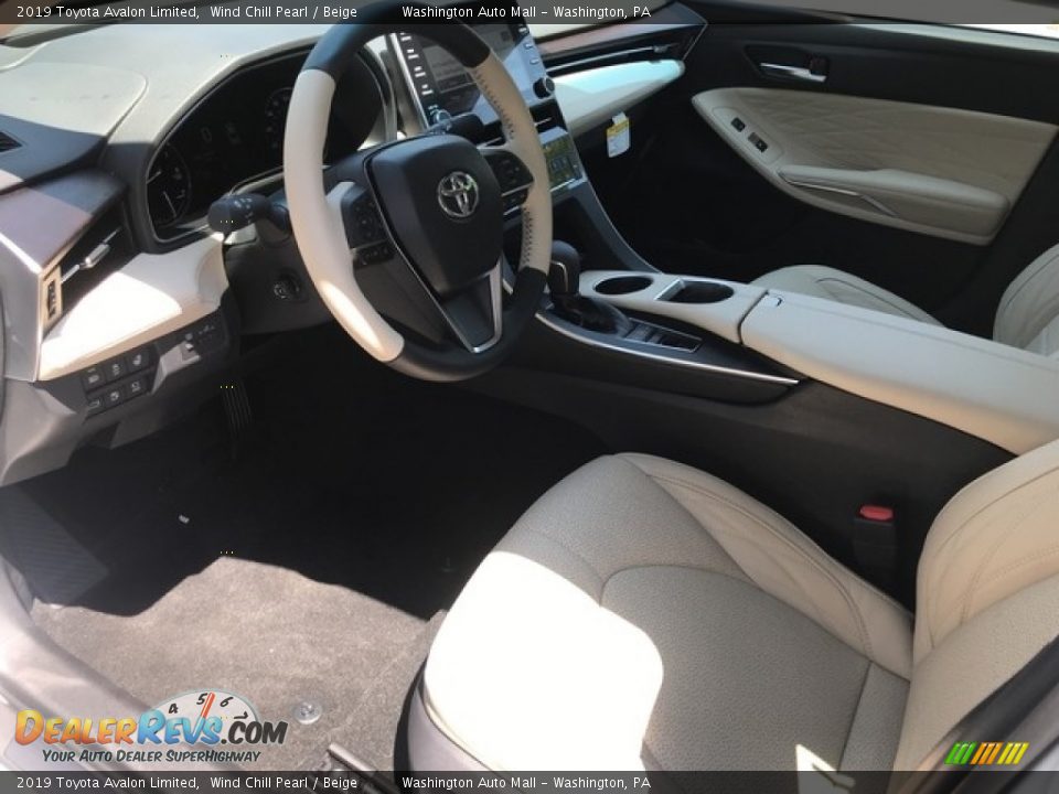 2019 Toyota Avalon Limited Wind Chill Pearl / Beige Photo #9