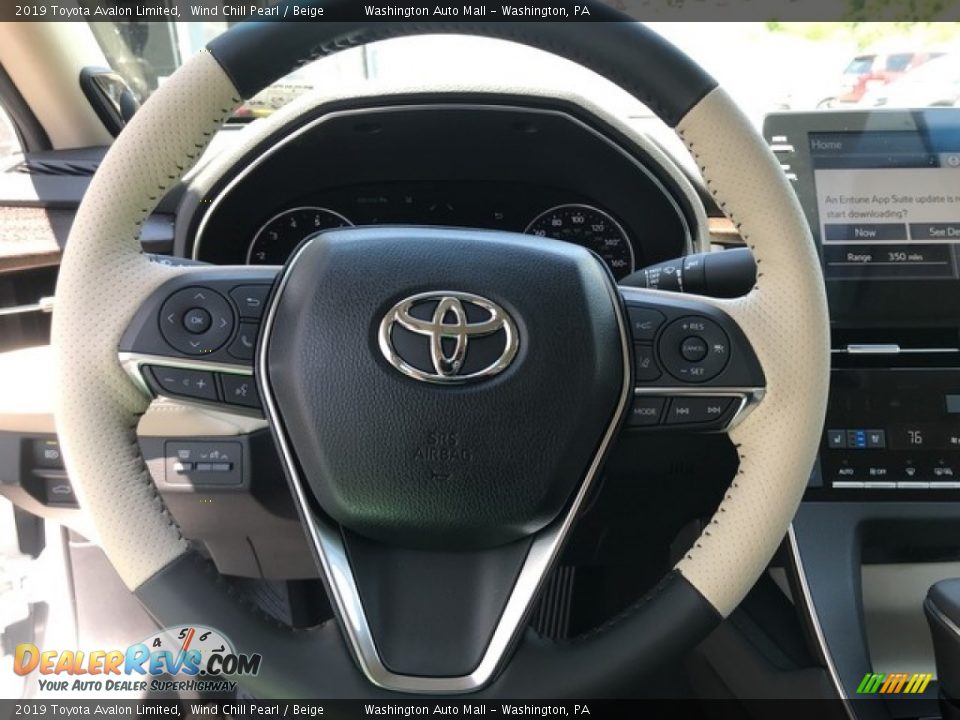 2019 Toyota Avalon Limited Wind Chill Pearl / Beige Photo #11