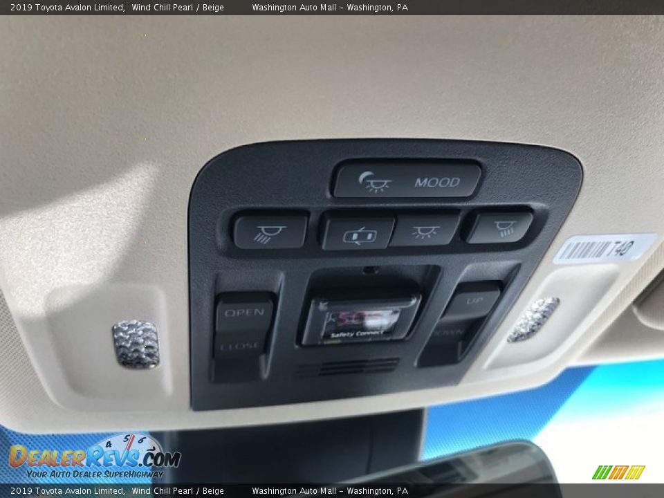 2019 Toyota Avalon Limited Wind Chill Pearl / Beige Photo #15