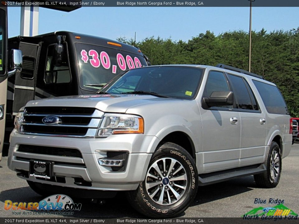 2017 Ford Expedition EL XLT 4x4 Ingot Silver / Ebony Photo #1