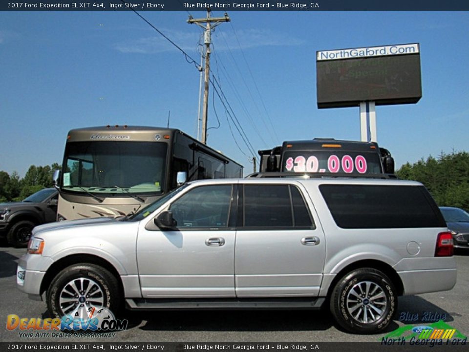 2017 Ford Expedition EL XLT 4x4 Ingot Silver / Ebony Photo #2