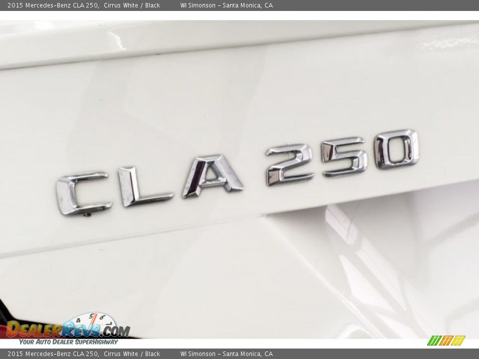 2015 Mercedes-Benz CLA 250 Cirrus White / Black Photo #7