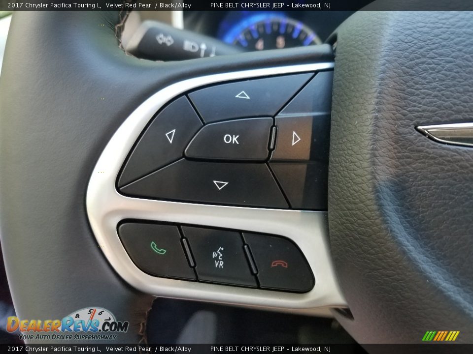 2017 Chrysler Pacifica Touring L Velvet Red Pearl / Black/Alloy Photo #18