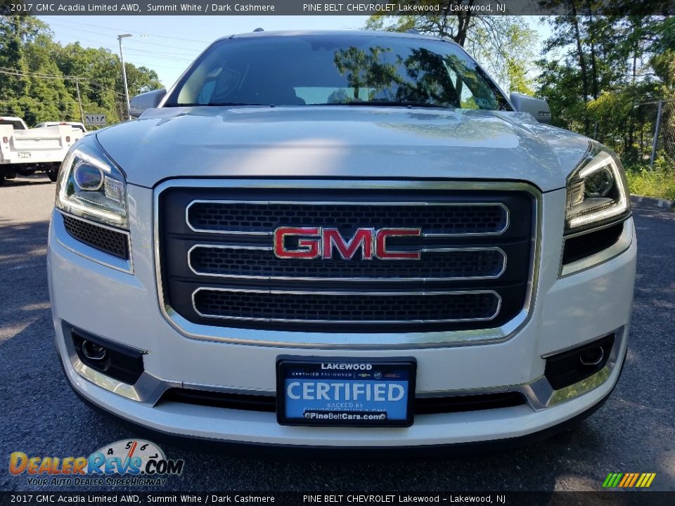 2017 GMC Acadia Limited AWD Summit White / Dark Cashmere Photo #3