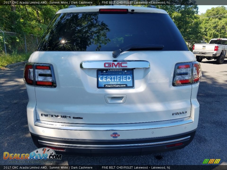 2017 GMC Acadia Limited AWD Summit White / Dark Cashmere Photo #7