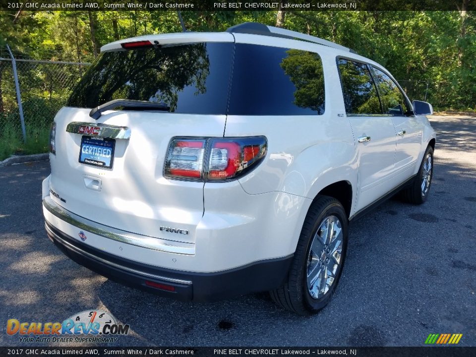 2017 GMC Acadia Limited AWD Summit White / Dark Cashmere Photo #8