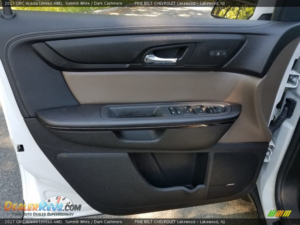 2017 GMC Acadia Limited AWD Summit White / Dark Cashmere Photo #15