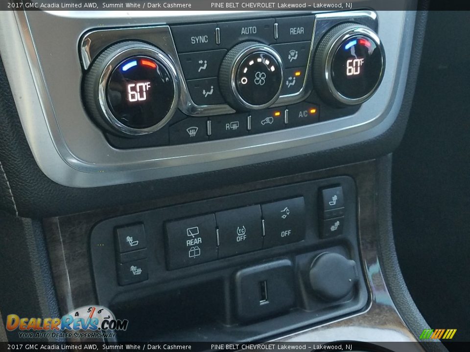2017 GMC Acadia Limited AWD Summit White / Dark Cashmere Photo #23