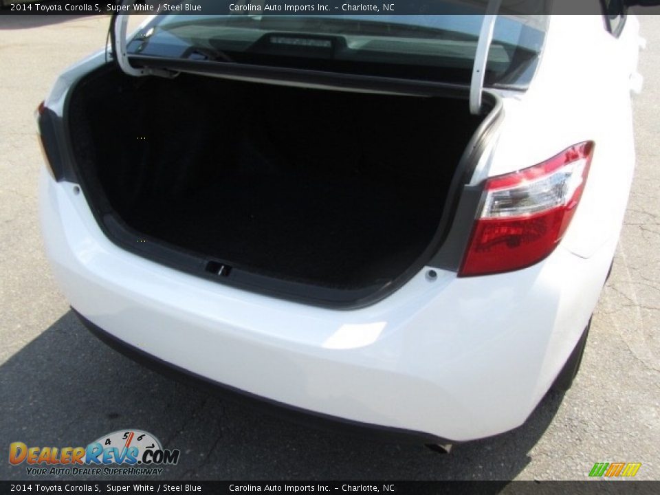 2014 Toyota Corolla S Super White / Steel Blue Photo #20