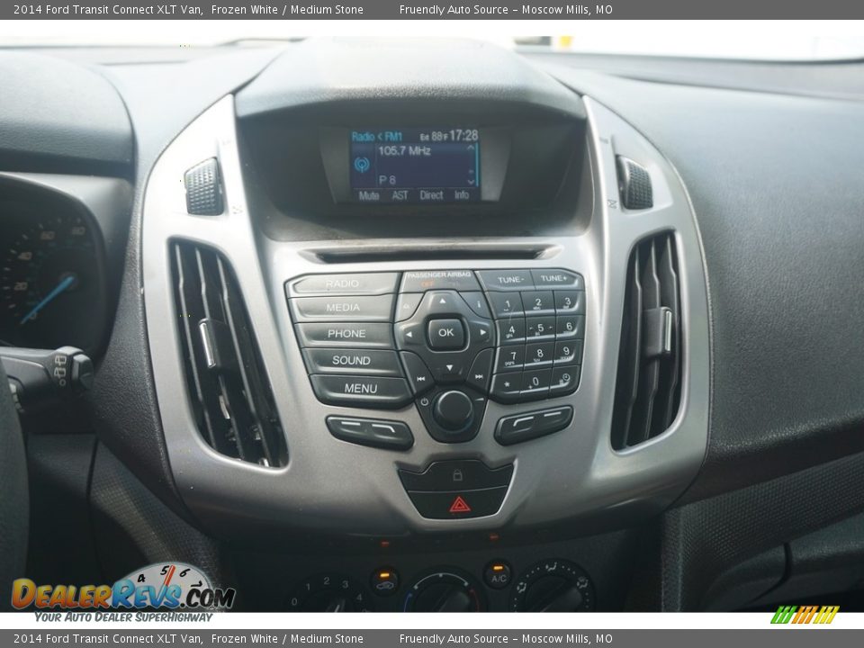 2014 Ford Transit Connect XLT Van Frozen White / Medium Stone Photo #10