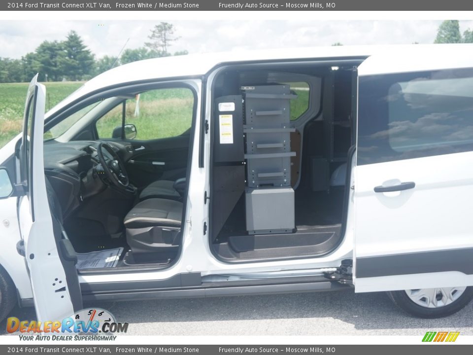 2014 Ford Transit Connect XLT Van Frozen White / Medium Stone Photo #14