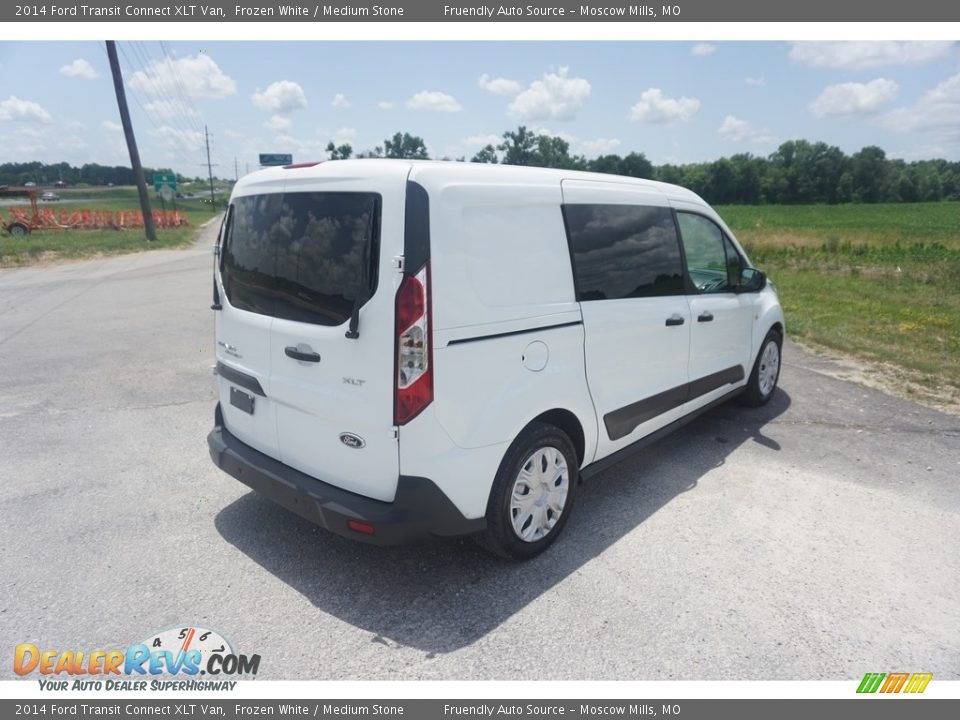 2014 Ford Transit Connect XLT Van Frozen White / Medium Stone Photo #24