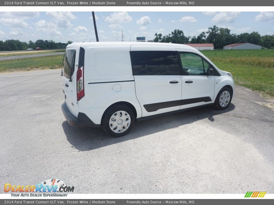 2014 Ford Transit Connect XLT Van Frozen White / Medium Stone Photo #25