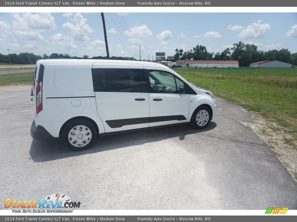 2014 Ford Transit Connect XLT Van Frozen White / Medium Stone Photo #26
