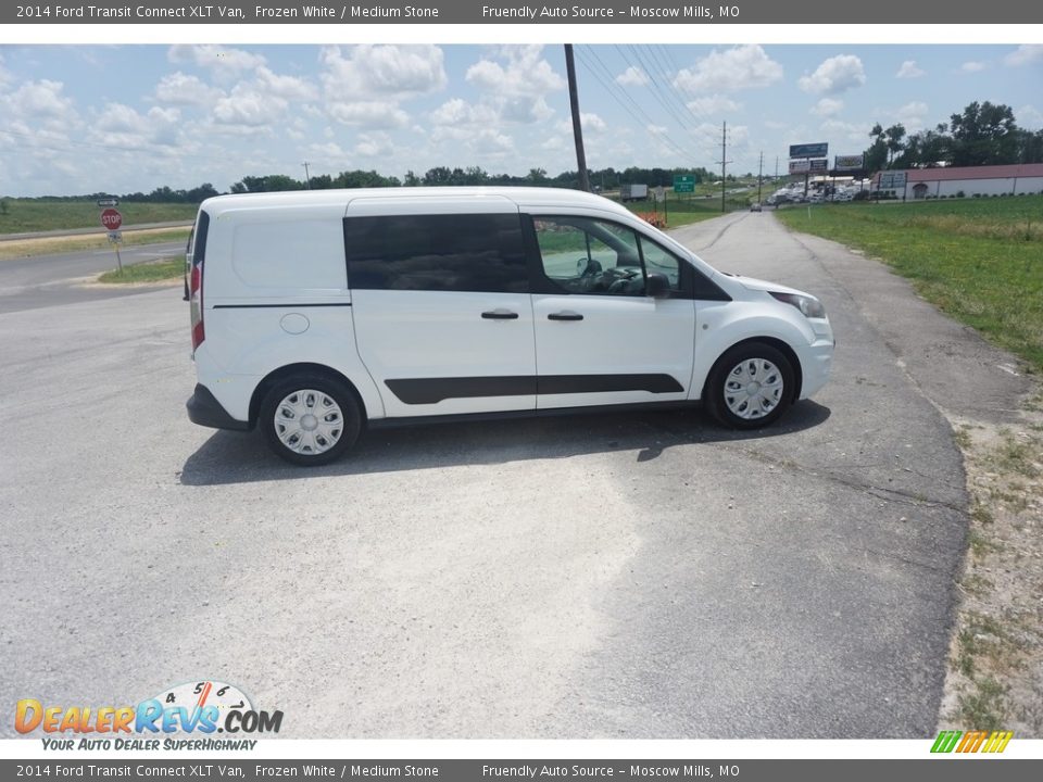 2014 Ford Transit Connect XLT Van Frozen White / Medium Stone Photo #27