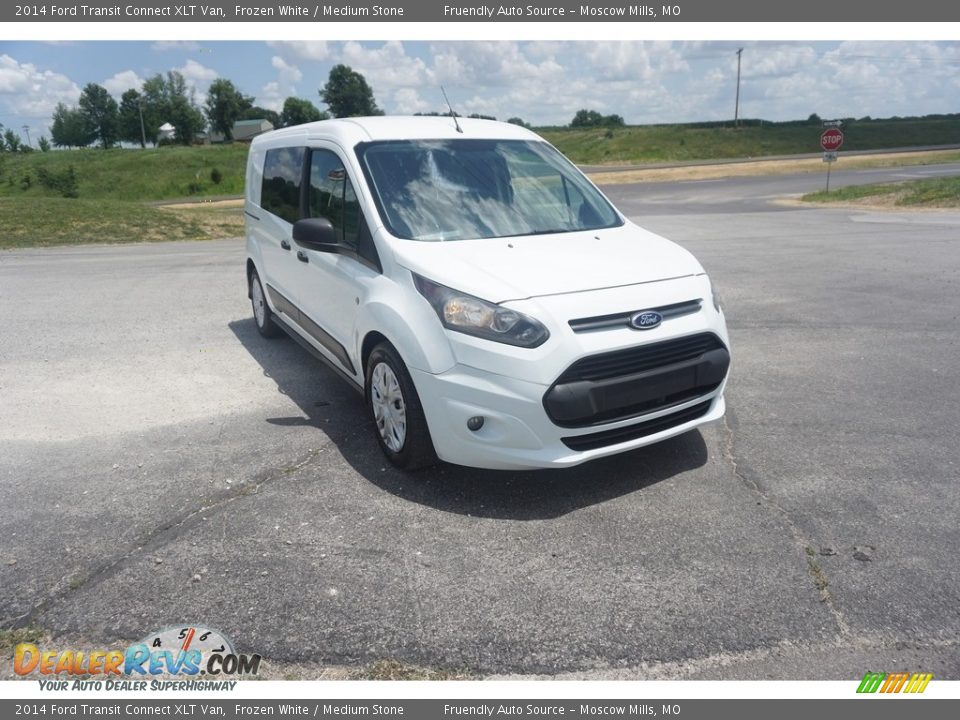2014 Ford Transit Connect XLT Van Frozen White / Medium Stone Photo #28