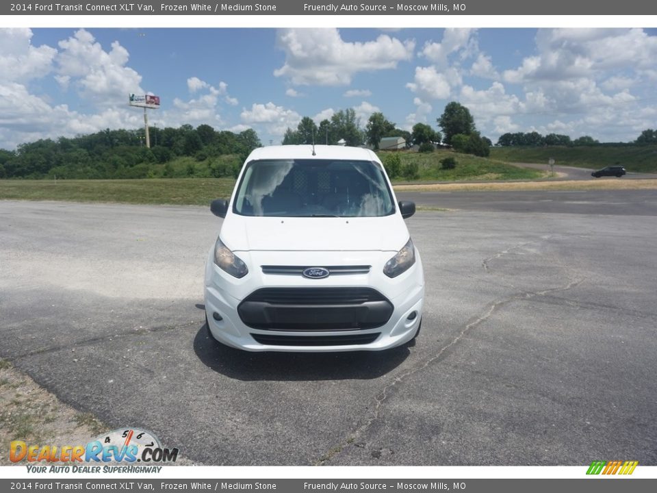 2014 Ford Transit Connect XLT Van Frozen White / Medium Stone Photo #29