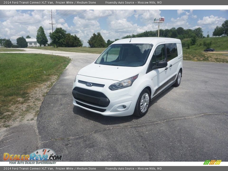 2014 Ford Transit Connect XLT Van Frozen White / Medium Stone Photo #30