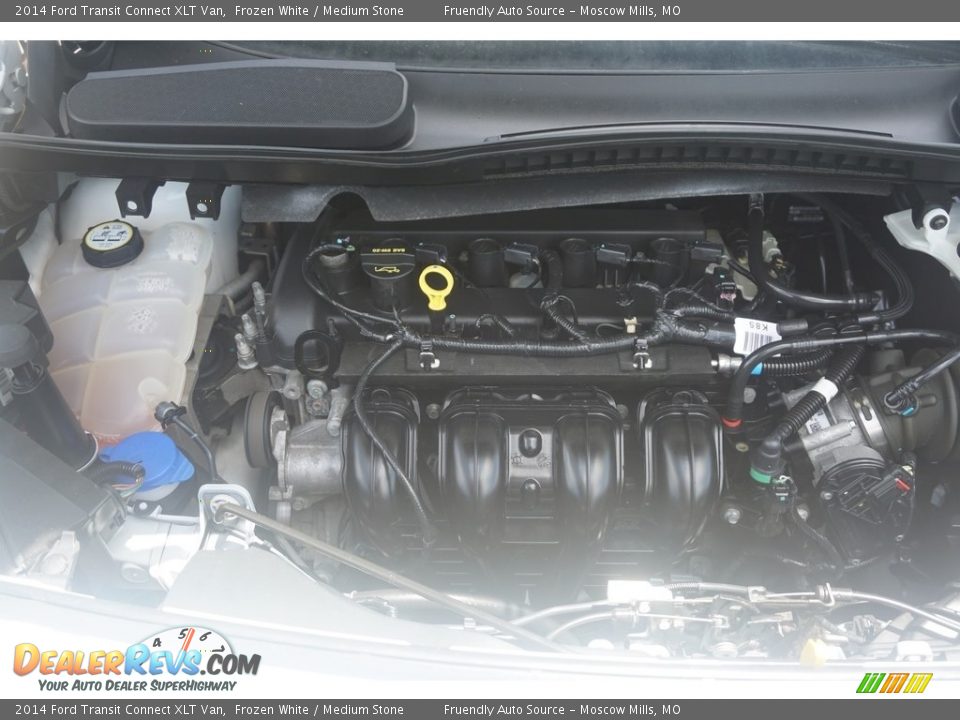 2014 Ford Transit Connect XLT Van Frozen White / Medium Stone Photo #35