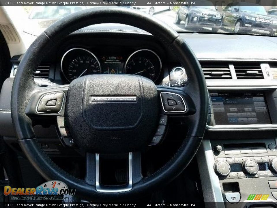 2012 Land Rover Range Rover Evoque Prestige Orkney Grey Metallic / Ebony Photo #15