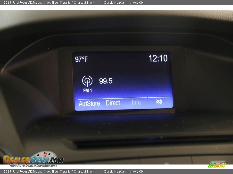 2015 Ford Focus SE Sedan Ingot Silver Metallic / Charcoal Black Photo #9