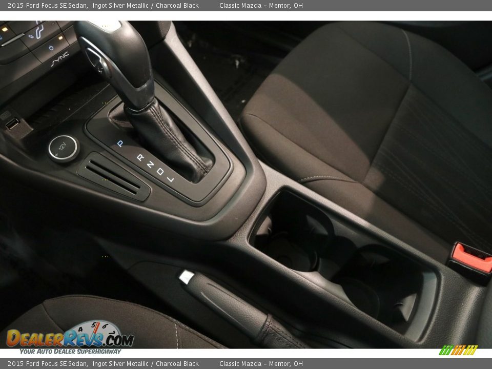 2015 Ford Focus SE Sedan Ingot Silver Metallic / Charcoal Black Photo #11