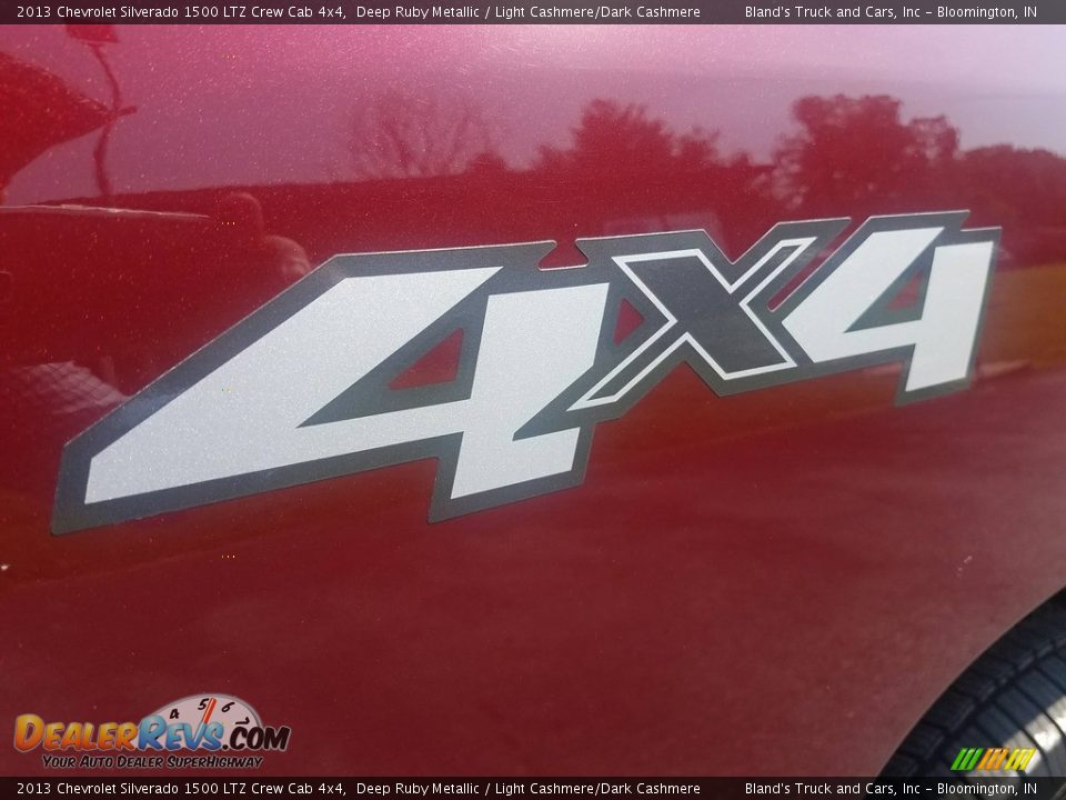 2013 Chevrolet Silverado 1500 LTZ Crew Cab 4x4 Deep Ruby Metallic / Light Cashmere/Dark Cashmere Photo #11