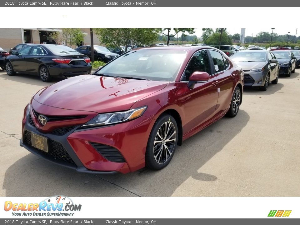 2018 Toyota Camry SE Ruby Flare Pearl / Black Photo #1