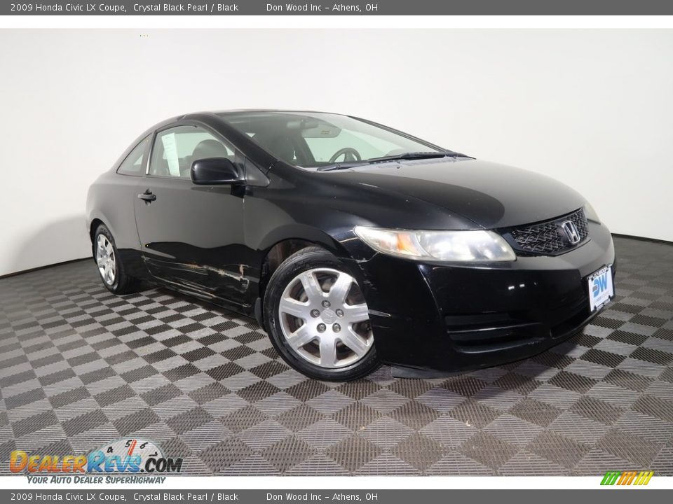 2009 Honda Civic LX Coupe Crystal Black Pearl / Black Photo #1