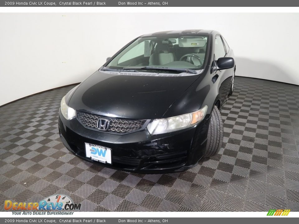 2009 Honda Civic LX Coupe Crystal Black Pearl / Black Photo #5