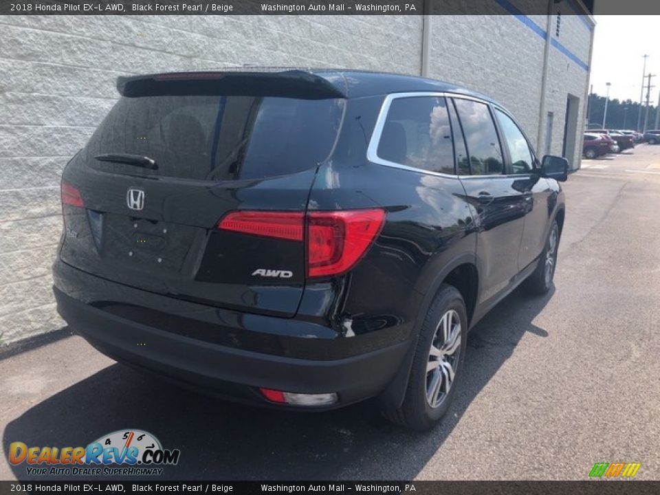 2018 Honda Pilot EX-L AWD Black Forest Pearl / Beige Photo #4
