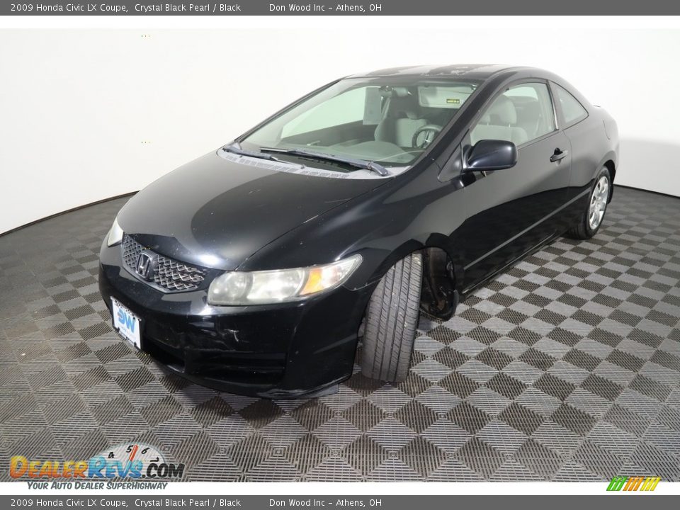2009 Honda Civic LX Coupe Crystal Black Pearl / Black Photo #6